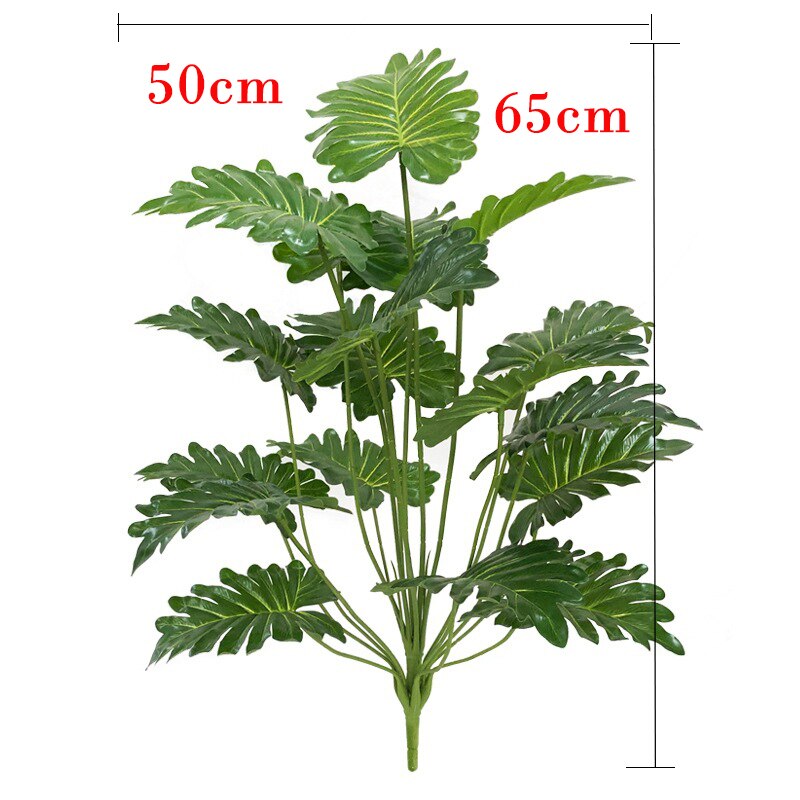 (2 PCS) 65cm 18 Forks Tropical Monstera Large Artificial Plants Fake