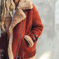 Autumn Winter Women Fashion Warm Fur Coat Casual Style Zipper Motorcycle Jacket Winter Outwear