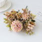 1pc Artificial Flowers Stem, Silk Hydrangea Bouquet For Home Room Decoration Christmas Garland Wedding Garden Rose Arch Scrapbooking