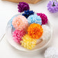 30pcs DIY Simulation Flower Head Small Hydrangea Fake Silk Cloth Wedding Arrangement Garland Handmade Materials Decorative Flowers