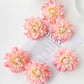 5pcs Mixed Color Simulated Flower Head, DIY Handmade Accessories, Silk Cloth Fake Flowers Wedding Celebration Living Room Table Decoration