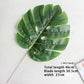 5pcs, Simulated Flower Turtle Back Leaf Living Room Green Leaf Decoration False Leaf