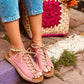 *Women Casual Summer Lace Up Slide Sandals - Veooy