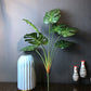 (2 PCS) 70cm 7 Fork Tropical Monstera Large Artificial Tree Branch Fake Plants Real - Veooy