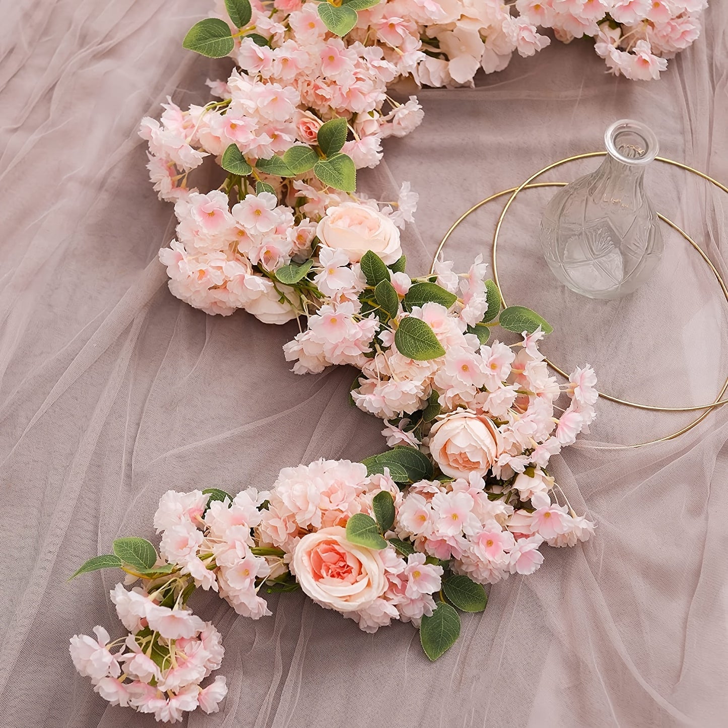 1pc 72.83in Artificial Hanging Flowers, Decorative Artificial Flowers Garland
