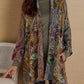 Plus size Long Sleeve Printed Outerwear