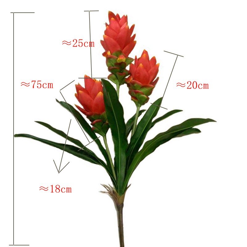 (2 PCS) 75cm Large Artificial Strelizia Plants Tropical Tall Palm Tree Fake