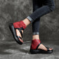 Women Platform Zipper Clip Toe Sandals *