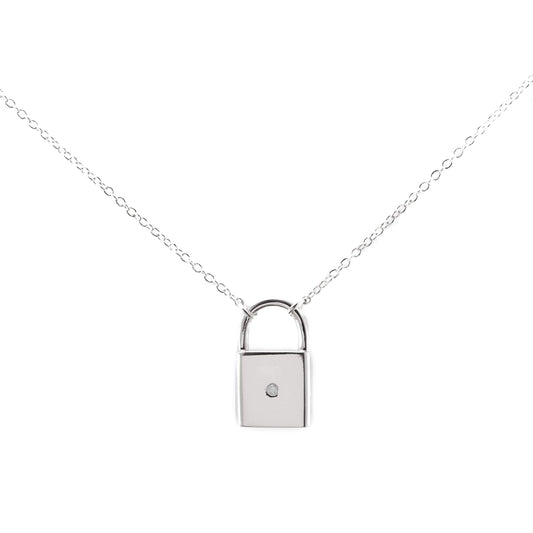 Locked in Love Necklace (silver)