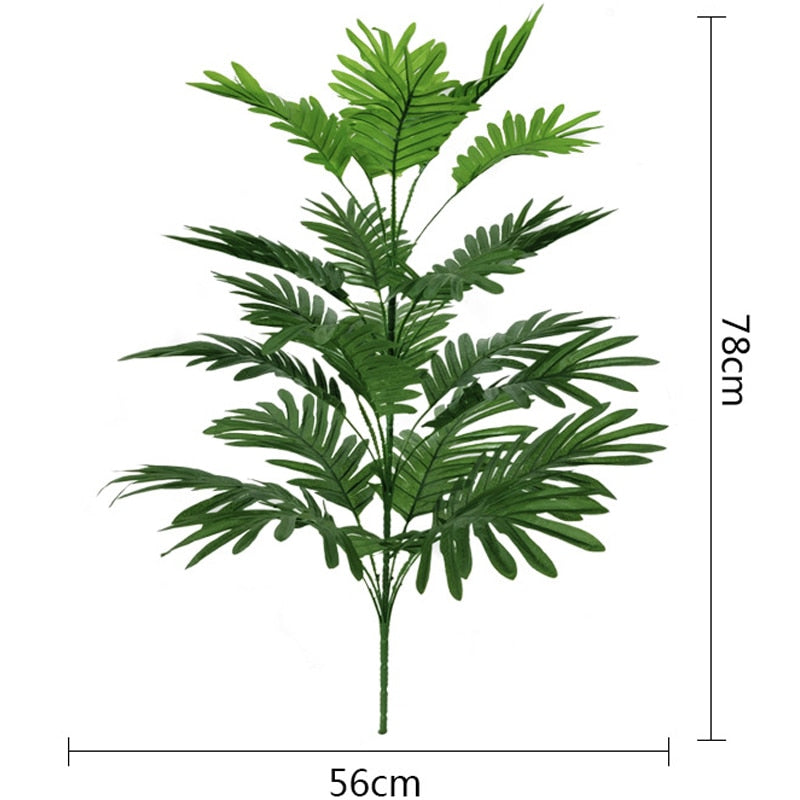 (2 PCS) 78cm 24Heads Large Tropical Palm Tree Artificial Monstera Plants