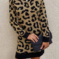 Leopard Print Oneck Mini Dress