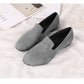 Slip on Comfortable Flat Loafers Simple Pure Color Artificial Suede Round Toe - veooy