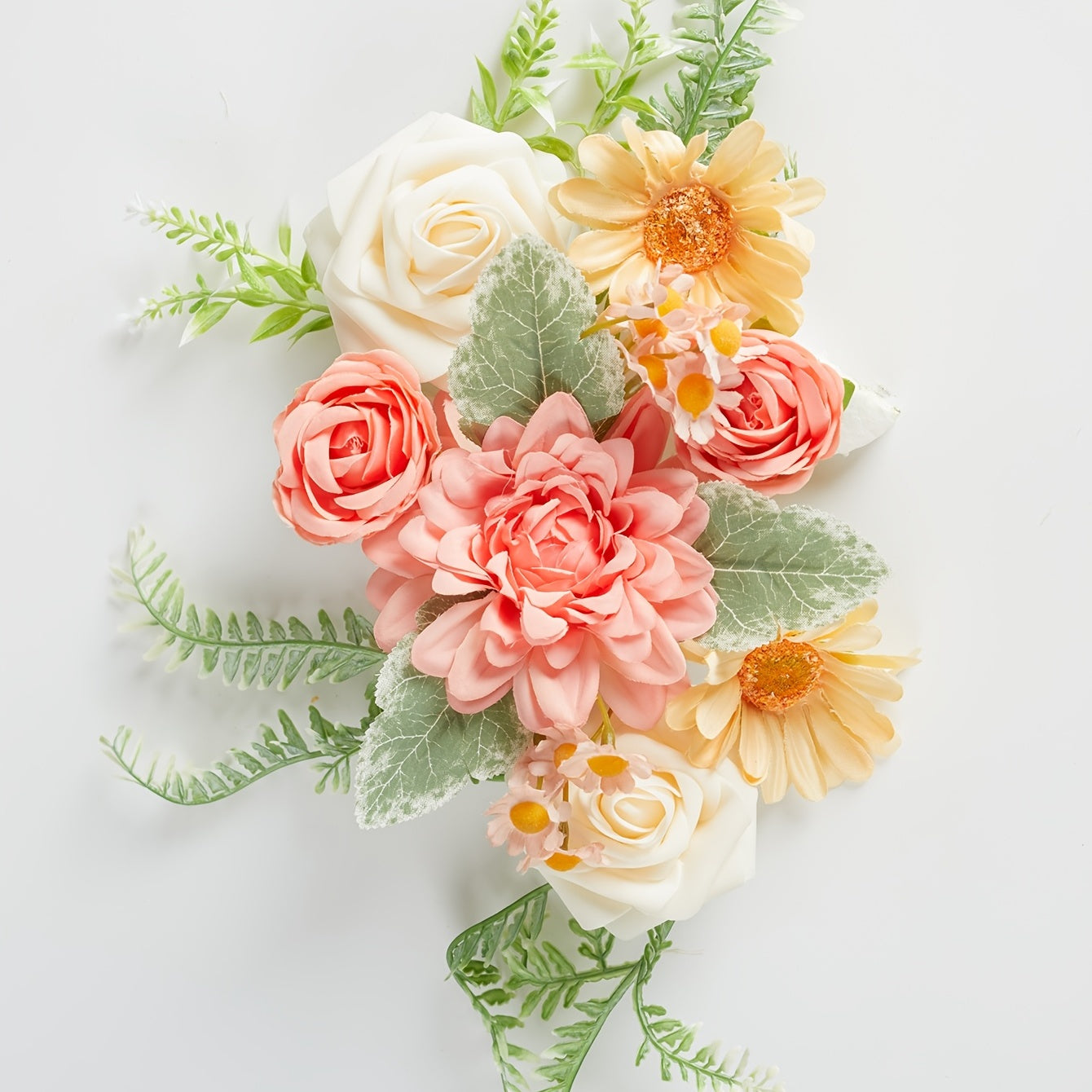1 Set, Artificial Flowers DIY Plastic Artificial Flowers Stem, Fake Flower Plant Wedding Decor