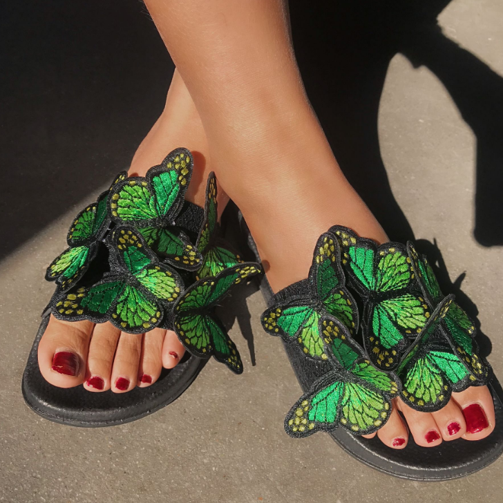 *Fashion Women Summer Open Toe Low Heel Bohemian Sandals - Veooy