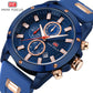 MINI FOCUS Men Business Watches Chronograph Fashion Waterproof Quartz Wrist Watch for Family Gift - veooy