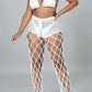 White Sexy Solid Hollowed Out Patchwork See-through Halter Sleeveless Two Pieces