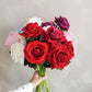 1pcs Artificial Flowers Bouquet, Beautiful Silk Roses, Wedding Home Table Decor, Fake Plants Valentine's Day Present