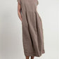 Plus-Size Women Sleeveless Maxi Linen Loose Dress - veooy