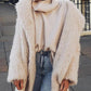 Fashion Lapel Collar Plain Floss Keep Warm Long Coat