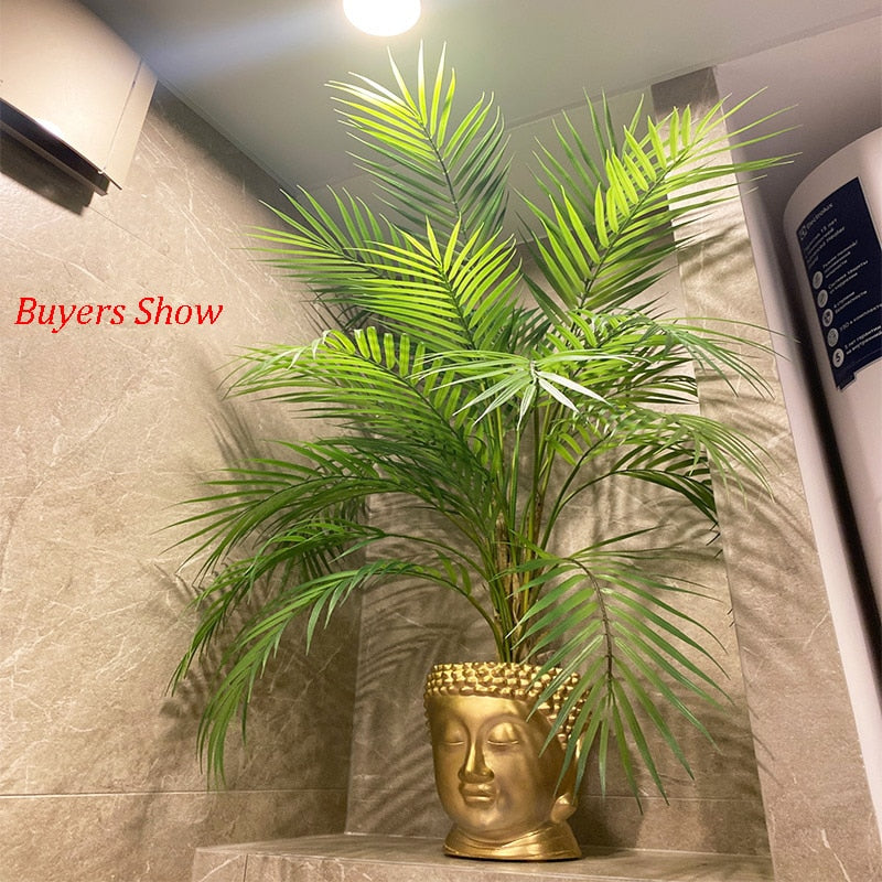 98cm 15 Heads Large Tropical Palm Tree Artificial Plants Branch Fake - Veooy