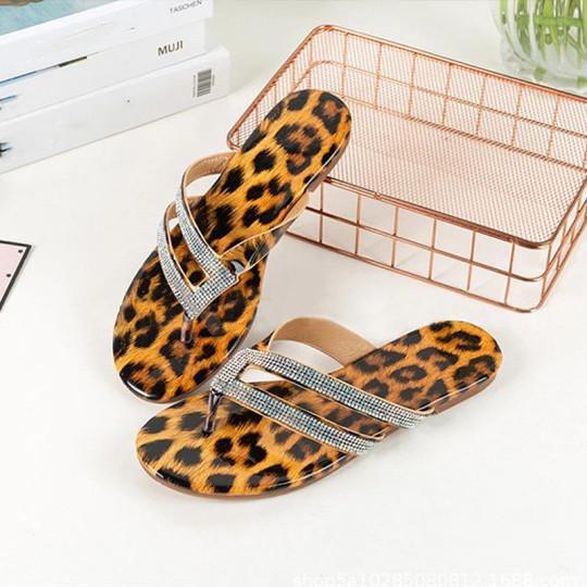 *Leopard casual fashion beach sandals - Veooy