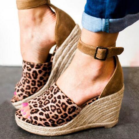 Women Espadrilles Daily Nubuck Sandals Creepers Wedges .*