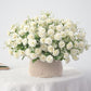 1pc 20 Heads Artificial Flowers, Fake Hydrangeas, Wedding Routes Silk Flowers Vase For Home Furnishings Hotel Decorations Valentine's Day Gifts Birthday Gifts