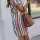 Rainbow A-Line Shirt Dress 💖