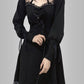 Hollow Out Lace Trim Gothic Dress