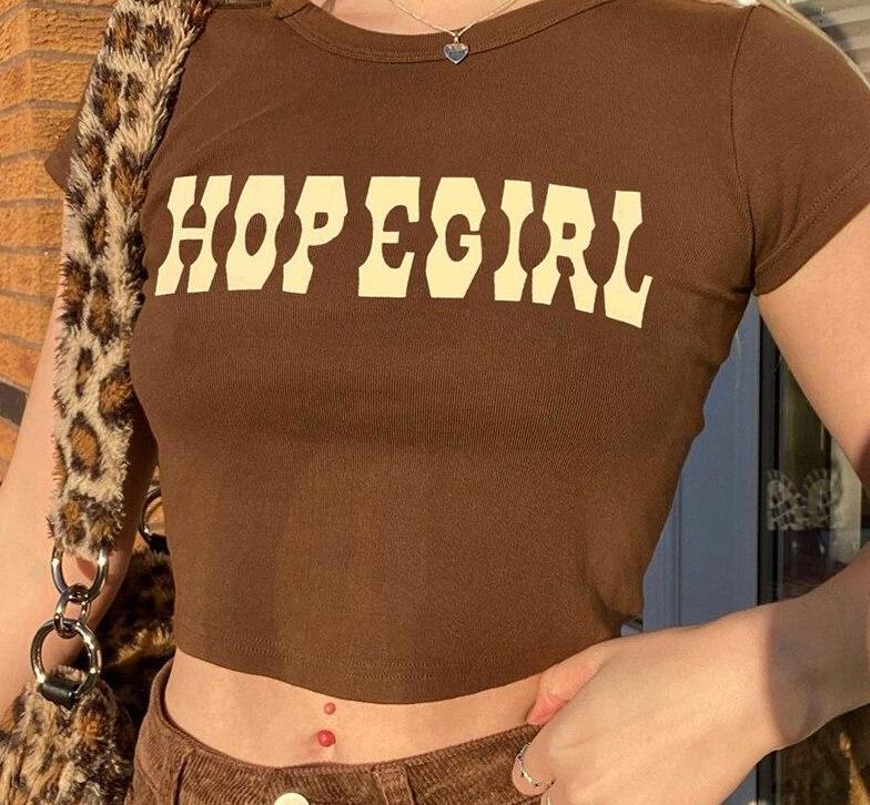 Hop E Girl Crop Tee Top-veooy - Veooy