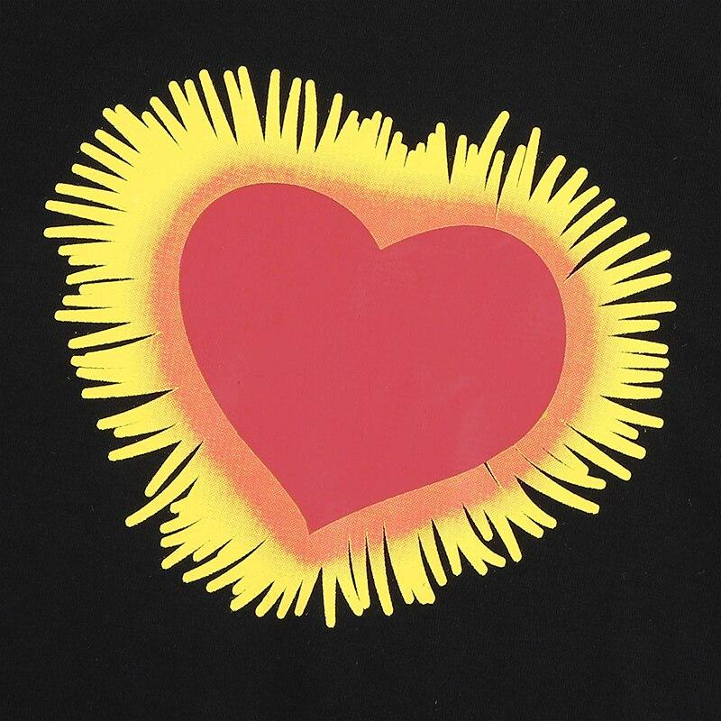 Heart Graphic Crop T shirt-veooy - Veooy