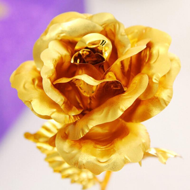24k Gold Foil Rose - With Box - Veooy