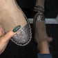 Prettyava Women Warm Slip On Rhinestone Platform Ankle Boots