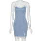 Lace Split Designed Y2K Dress-veooy