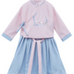 Moon Rabbit | Girl Pink Dress (KidRbtPin01)