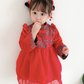 Aurora | Girl Winter Red Dress (KidWinBon01) - Veooy