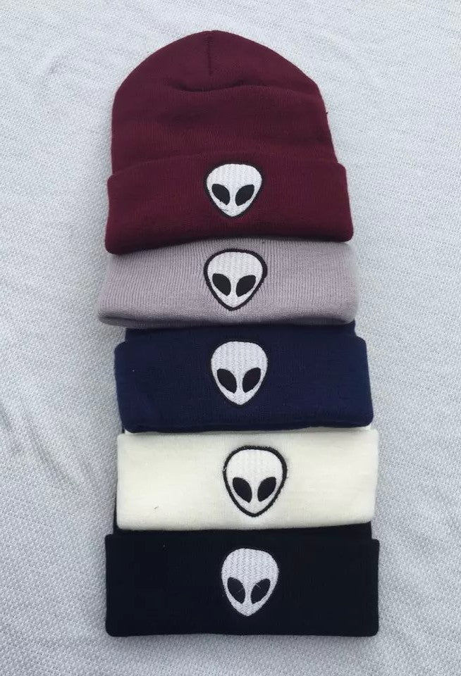 5 Color Harajuku Alien Knitting hat - Veooy