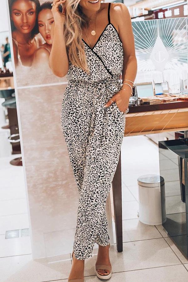 Sexy Leopard-print Strapped jumpsuit 💖