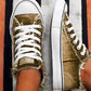 Denim sepia style canvas Sneakers * - Veooy