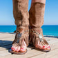 Flat Tassel Holiday Beach Sandals * - Veooy