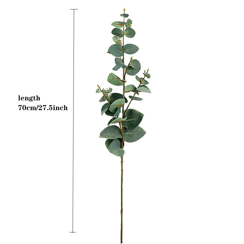 1pc, Simulation Green Plant Branches Eucalyptus Leaves Living Room Flower Arrangement Shooting Props Fake Leaves Simulation Leaves