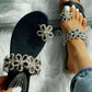 *Women Casual Summer Toe Ring Flat Sandals - Veooy