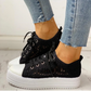 *2020 New Fashion Canvas Sneakers Women's Casual Hollow Design Platform Shoes - Veooy