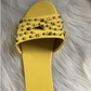 *2020 New And Fashional Woman Sandals Studded Spiked Strap Lightly Padded Insole Slippers - Veooy