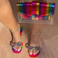 Bow Colorful Sandals * - Veooy