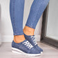 Fashion Hollow-out Wedge Heel Sneakers *