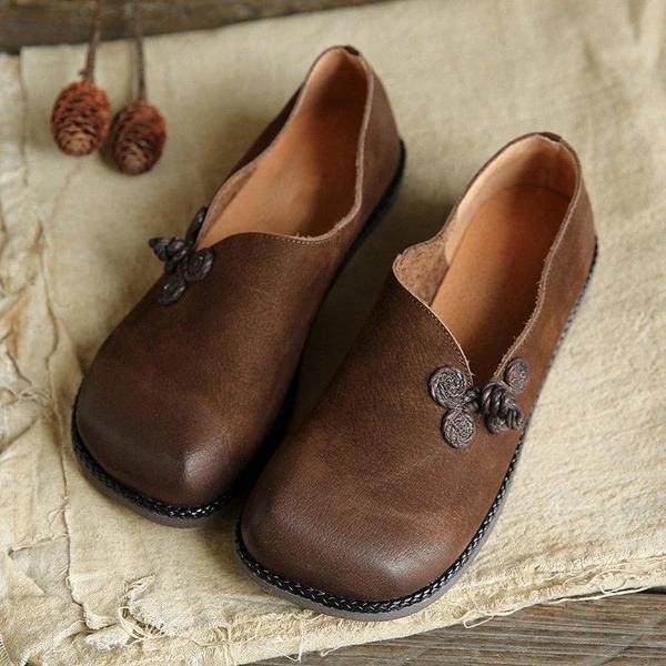 PU LEATHER SOFT LOAFERS *