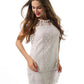 Women's Shift Dress Short Mini Dress - Sleeveless Lace Summer Plus Size Hot Casual Holiday Lace White S M L XL XXL-0218803