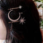 Mystical Moon Stars Rhinestone Hairpins