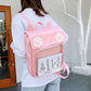 Cute Cat Paw Patch Clear Window Backpack SP15437 - Veooy